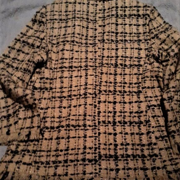 Kate Spade Bi-Color Metallic Plaid Blazer New! - Picture 8 of 9